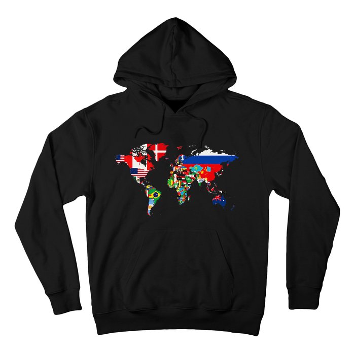 International World Flags  Flags World Map Hoodie