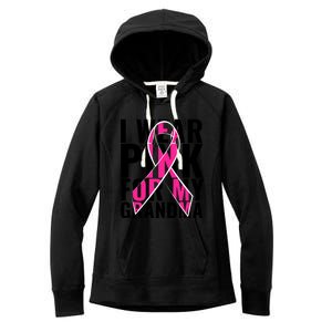 I Wear For My Grandma Breast Cancer Awareness 2024 Women's Fleece Hoodie