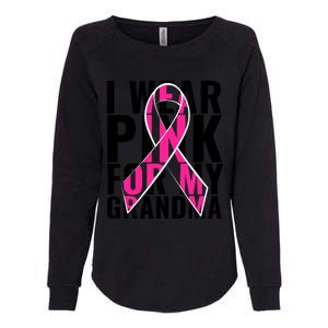 I Wear For My Grandma Breast Cancer Awareness 2024 Womens California Wash Sweatshirt