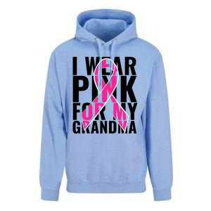 I Wear For My Grandma Breast Cancer Awareness 2024 Unisex Surf Hoodie