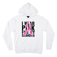 I Wear For My Grandma Breast Cancer Awareness 2024 Hoodie