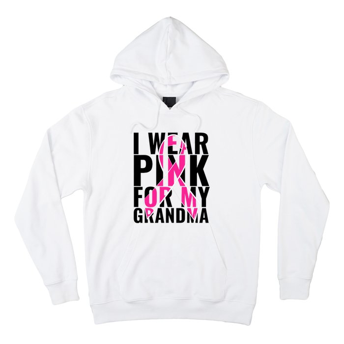 I Wear For My Grandma Breast Cancer Awareness 2024 Hoodie