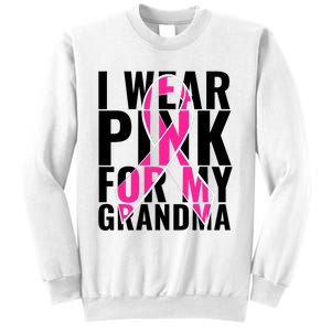 I Wear For My Grandma Breast Cancer Awareness 2024 Sweatshirt