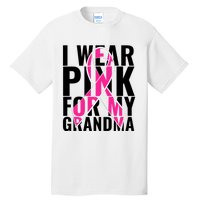 I Wear For My Grandma Breast Cancer Awareness 2024 Tall T-Shirt