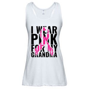 I Wear For My Grandma Breast Cancer Awareness 2024 Ladies Essential Flowy Tank