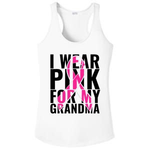 I Wear For My Grandma Breast Cancer Awareness 2024 Ladies PosiCharge Competitor Racerback Tank