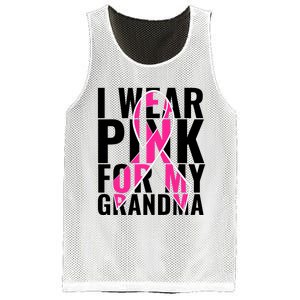 I Wear For My Grandma Breast Cancer Awareness 2024 Mesh Reversible Basketball Jersey Tank