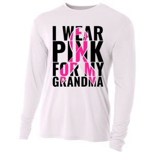 I Wear For My Grandma Breast Cancer Awareness 2024 Cooling Performance Long Sleeve Crew