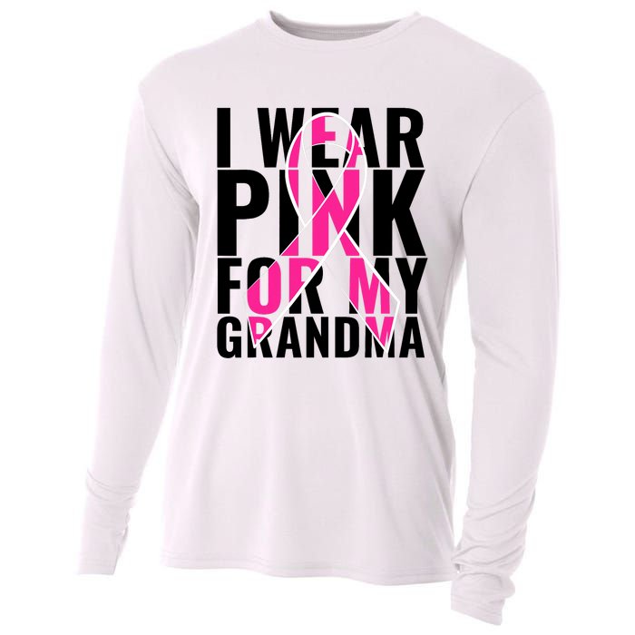 I Wear For My Grandma Breast Cancer Awareness 2024 Cooling Performance Long Sleeve Crew