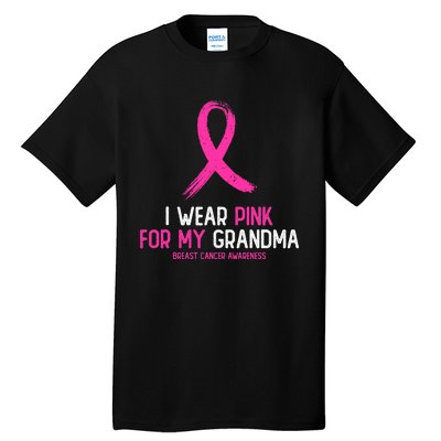 I Wear For My Grandma Breast Cancer Awareness Tall T-Shirt