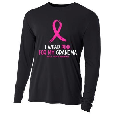 I Wear For My Grandma Breast Cancer Awareness Cooling Performance Long Sleeve Crew