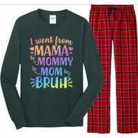 I Went From Mama Mommy Mom To BRUH Long Sleeve Pajama Set