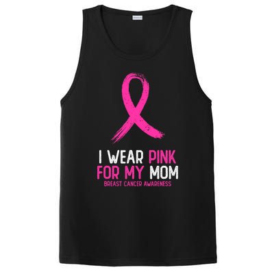 I Wear For My Mom Breast Cancer Awareness Ribbon PosiCharge Competitor Tank