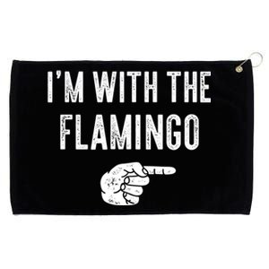 IM With Flamingo Halloween Christmas Funny Gift Grommeted Golf Towel