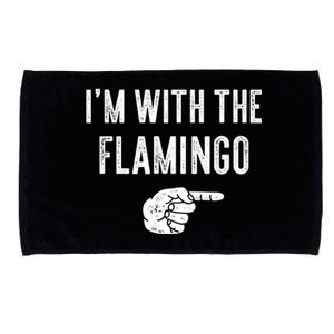 IM With Flamingo Halloween Christmas Funny Gift Microfiber Hand Towel