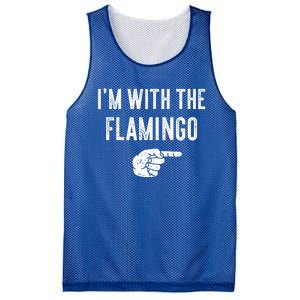 IM With Flamingo Halloween Christmas Funny Gift Mesh Reversible Basketball Jersey Tank