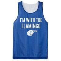 IM With Flamingo Halloween Christmas Funny Gift Mesh Reversible Basketball Jersey Tank