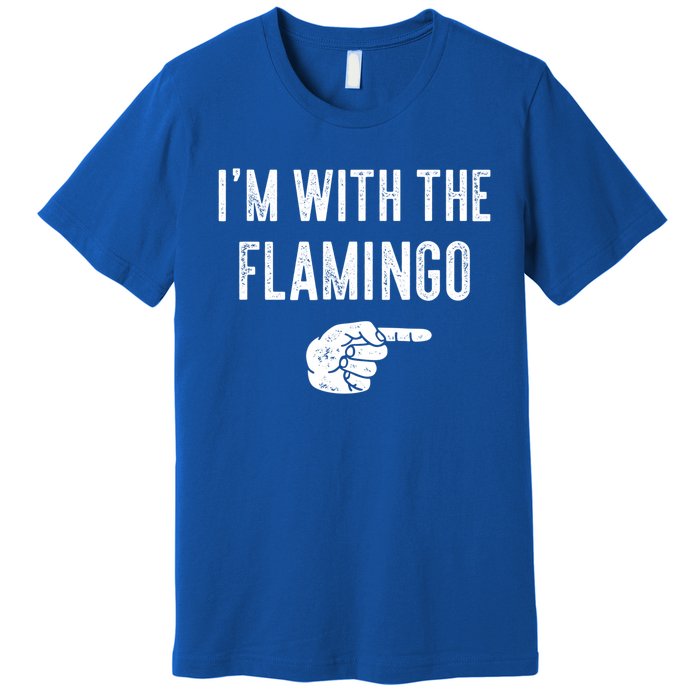 IM With Flamingo Halloween Christmas Funny Gift Premium T-Shirt