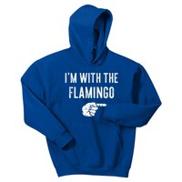 IM With Flamingo Halloween Christmas Funny Gift Kids Hoodie