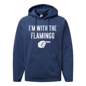 IM With Flamingo Halloween Christmas Funny Gift Performance Fleece Hoodie