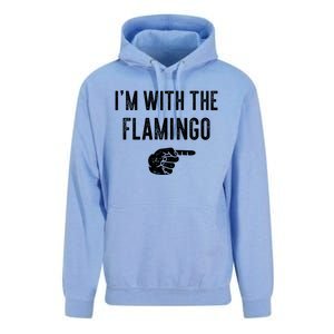 IM With Flamingo Halloween Christmas Funny Gift Unisex Surf Hoodie