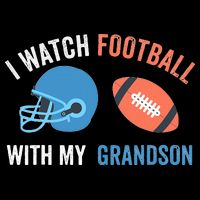 I Watch Football With Grandson Vintage Football Lover Sports Doggie Tank