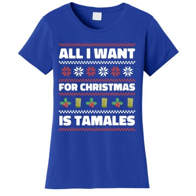 I Want For Christmas Is Tamales Tamales Gift Women's T-Shirt