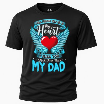 I Will Forever Hold You In My Heart I Miss And Love My Dad Cute Gift Performance Shirt