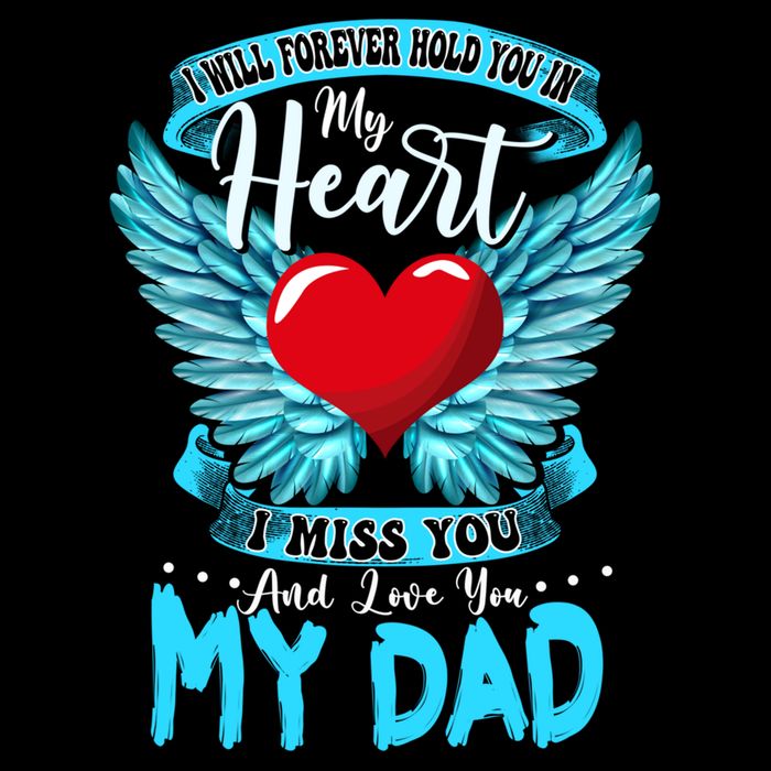 I Will Forever Hold You In My Heart I Miss And Love My Dad Cute Gift Cooling Performance Crew T-Shirt