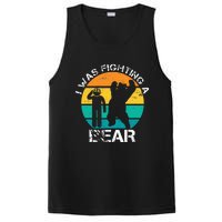 I Was Fighting A Bear Funny Head Injury Concussion Retro PosiCharge Competitor Tank