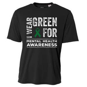 I Wear Green For Mental Health Awareness Month Cooling Performance Crew T-Shirt