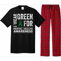 I Wear Green For Mental Health Awareness Month Pajama Set