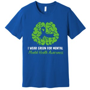 I Wear Green Tal Health Awareness Ribbon Month Meaningful Gift Premium T-Shirt