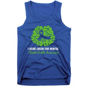 I Wear Green Tal Health Awareness Ribbon Month Meaningful Gift Tank Top