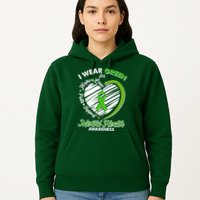 I Wear Green For Mental Health Awareness Love Hope Faith Support Hoodie
