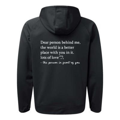 I Wear Green For Mental Health Awareness Month Performance Fleece Hoodie