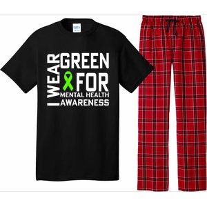 I Wear Green For Mental Health Awareness Month Pajama Set