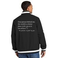 I Wear Green For Mental Health Awareness Month Insulated Varsity Jacket