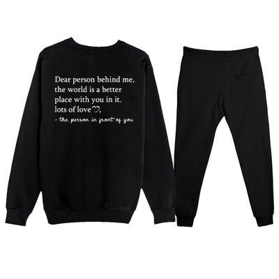 I Wear Green For Mental Health Awareness Month Premium Crewneck Sweatsuit Set