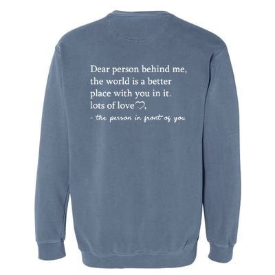 I Wear Green For Mental Health Awareness Month Garment-Dyed Sweatshirt