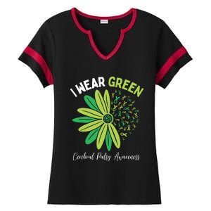 I Wear Green Ladies Halftime Notch Neck Tee