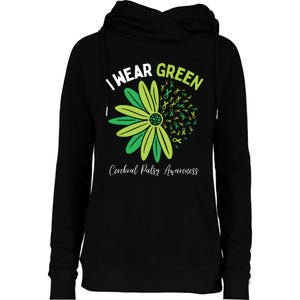 I Wear Green Womens Funnel Neck Pullover Hood