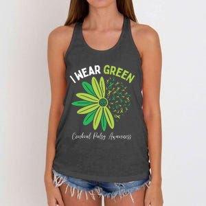 I Wear Green Women's Knotted Racerback Tank