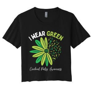 I Wear Green Women's Crop Top Tee