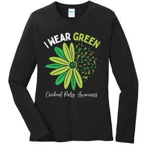 I Wear Green Ladies Long Sleeve Shirt