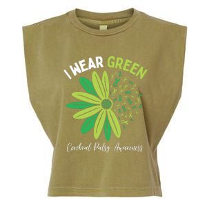 I Wear Green Garment-Dyed Women's Muscle Tee