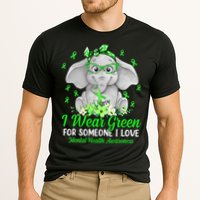 I Wear Green For Mental Health Awareness Ribbon Elephant Cooling Performance Crew T-Shirt