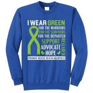 I Wear Green Tal Health Awareness Fight The Stigma Gift Sweatshirt