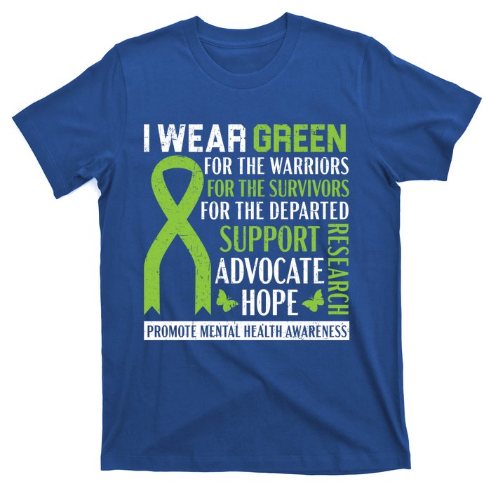 I Wear Green Tal Health Awareness Fight The Stigma Gift T-Shirt