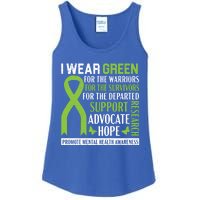 I Wear Green Tal Health Awareness Fight The Stigma Gift Ladies Essential Tank